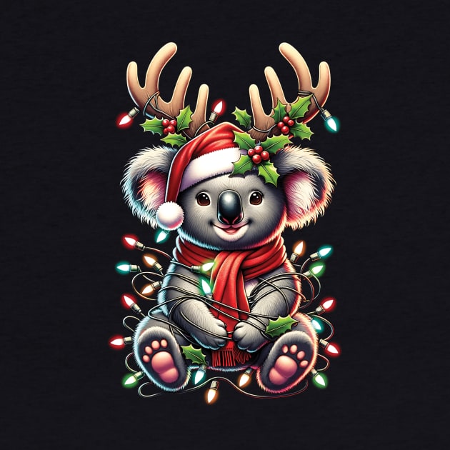 Koala Reindeer Christmas by Gadsengarland.Art